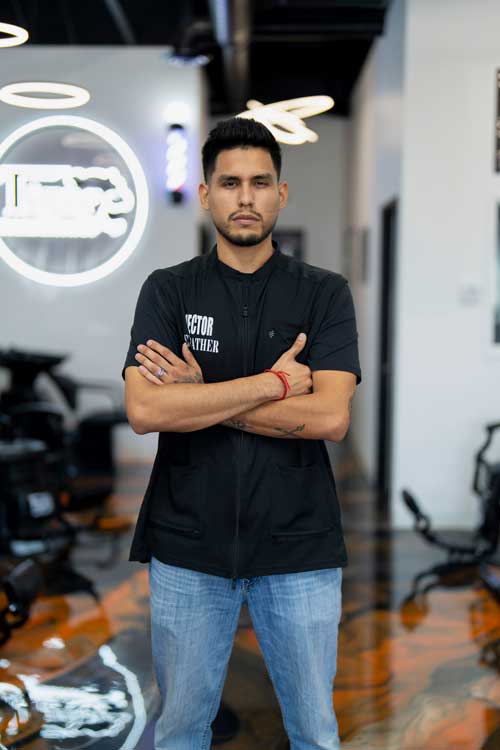 Hector el Father barber at Tiger Barbershop Las Vegas