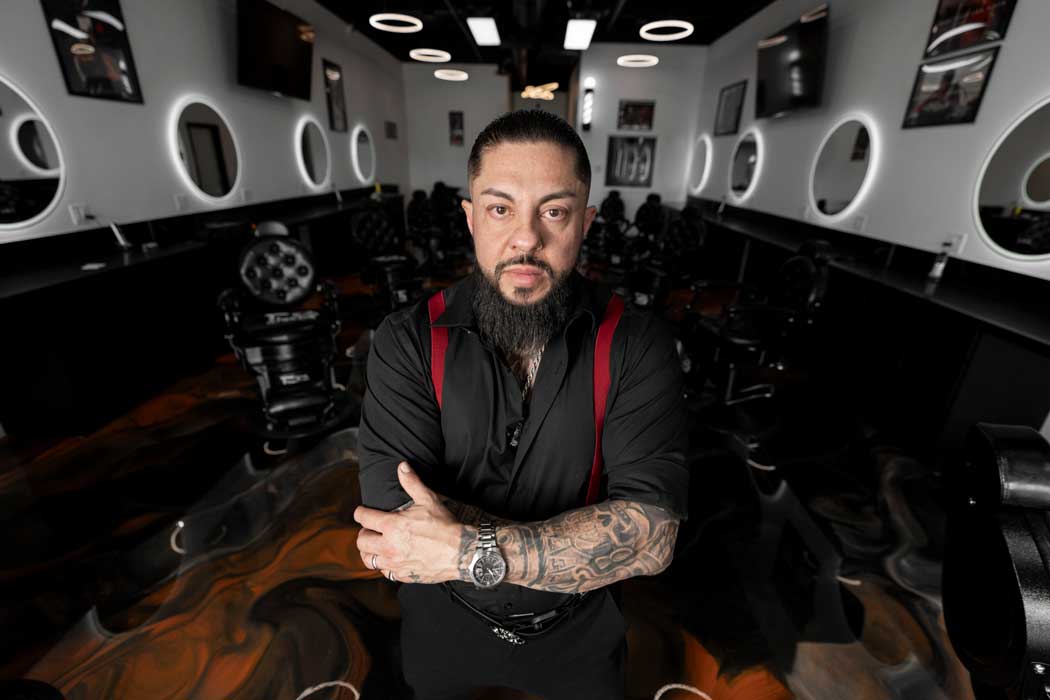 Tiger the Barber Baltazar Mendoza at Tiger Barbershop Las Vegas